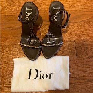 Christian Dior Brown Wedges